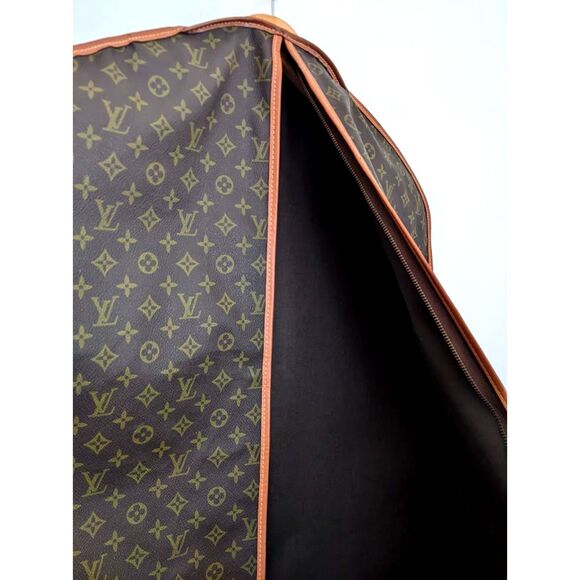 Clothing Garment Monogram Suit Travel Zip Bag, Brown - Picture 4 of 9